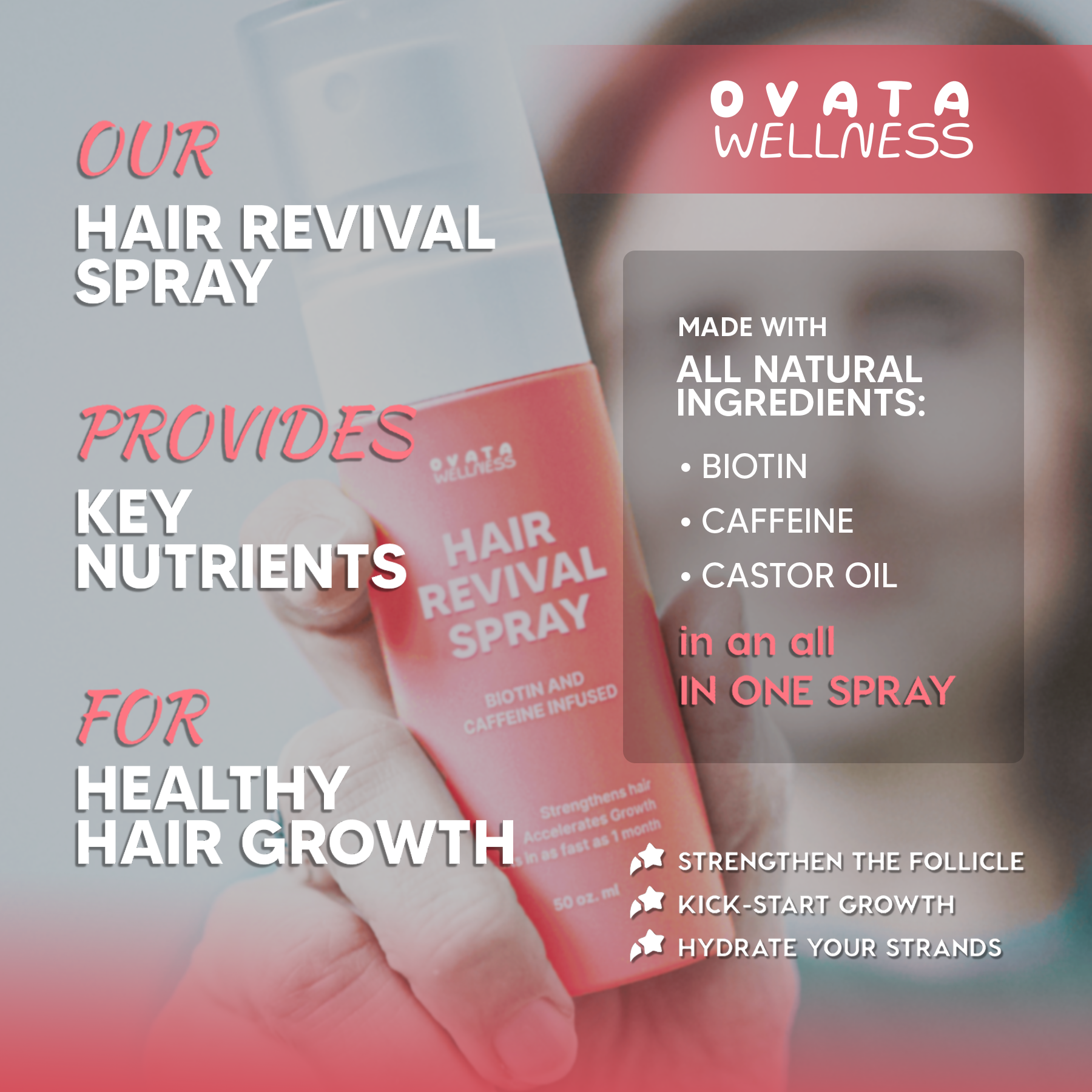 Ovata® Hair Revival Spray